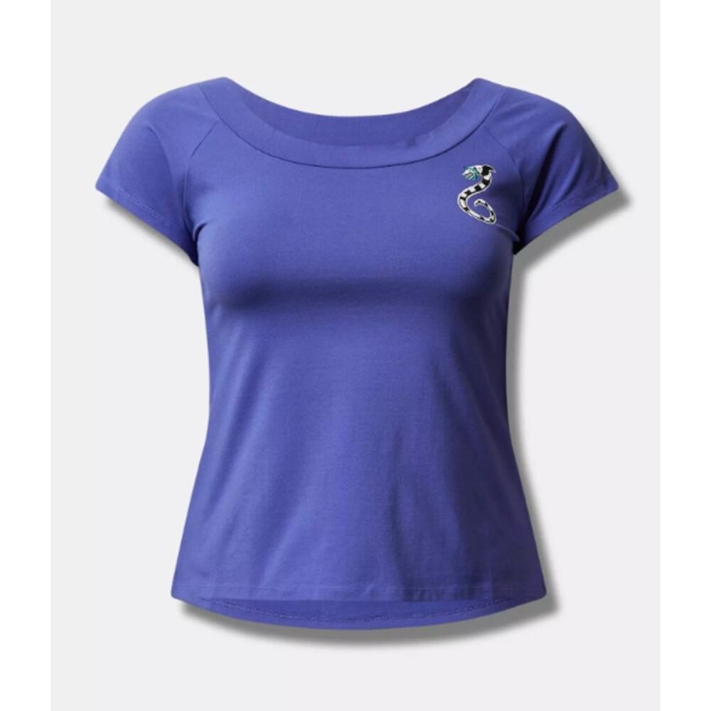 Torrid Women's Plus Warner Bros Beetlejuice Snake Boat Neck Tee Size 3 3X New